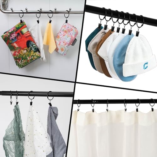 Versatile multi purpose metal rings used for organizing home accessories and curtains