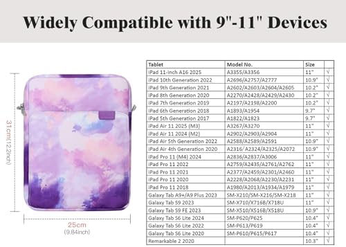 TiMOVO nine to eleven inch protective carrying case with adjustable shoulder strap attached