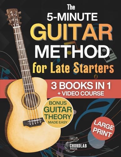 The 5-Minute Guitar Method for Late Starters: A Beginner-Friendly 3-in-1 with Guitar Exercises, Beginner Chords & Fretboard Basics for Anyone Who Thought It Was Too Late - Includes Bonus Video Course - Image 2