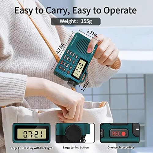 Rysamton portable radio with lanyard for outdoor use