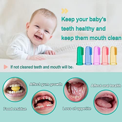 Bassion toddler gum massager and toothbrush with storage box