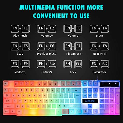 Chonchow gaming mouse with 7-color RGB breathing light