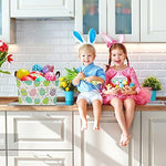 Large empty rectangular children hamper used as seasonal holiday room decor
