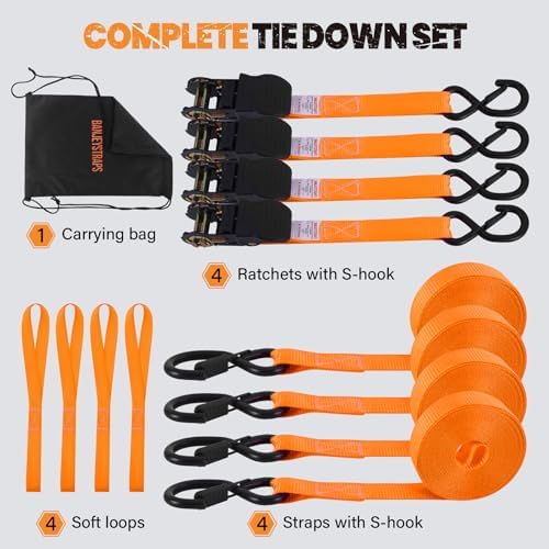 Banjeystraps heavy duty straps with storage bag