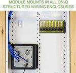 Side profile of Legrand On-Q Cat 6 interface module