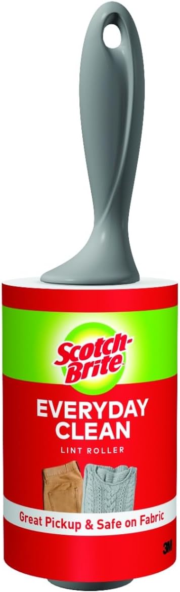 Scotch-Brite Everyday Clean Lint Roller, 95 Sheets, Multi-Purpose Pet Hair, Fuzz, and Lint Remover for Clothes, Furniture, Vehicle Upholstery, and More - Image 1