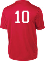 Code Four Athletics athletic training jersey fabric close up