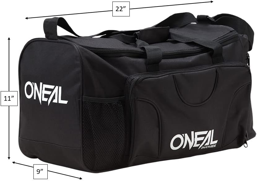 O'Neal TX2000 sports kit bag showing the detached padded shoulder strap mechanism.