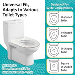 Individually wrapped disposable toilet seat covers for clean travel usage