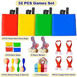 Tlooe 32 piece lawn game set with bean bags and medals