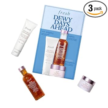 Fresh skincare set front view luxury beauty products