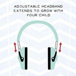 Close up of soft cushioned ear cups on Muted headphones