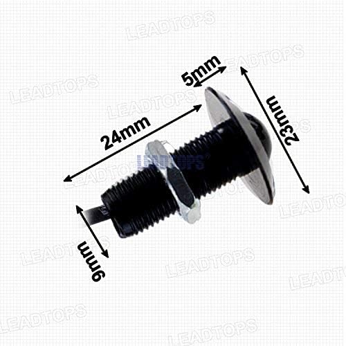 LEADTOPS waterproof twelve volt motorcycle fog tail accent lights with premium black aluminum base