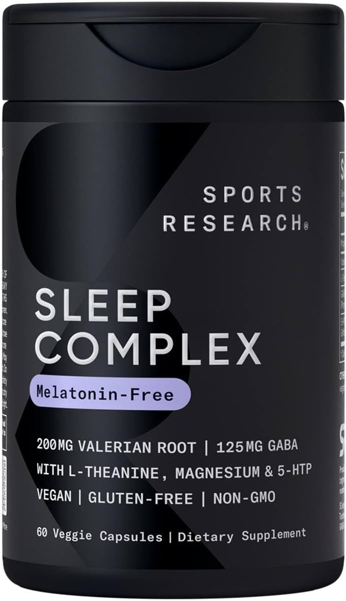 Sports Research Sleep Complex packaging detailing premium ingredients for adults