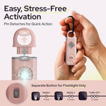 Weten rechargeable safety alarm USB-C charging port