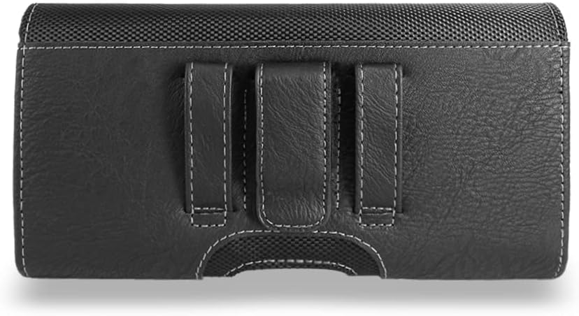 TMAN mobile pouch highlighting dual belt loops and metal belt clip