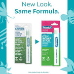 Benadryl anti-itch pen applicator showing travel size packaging.