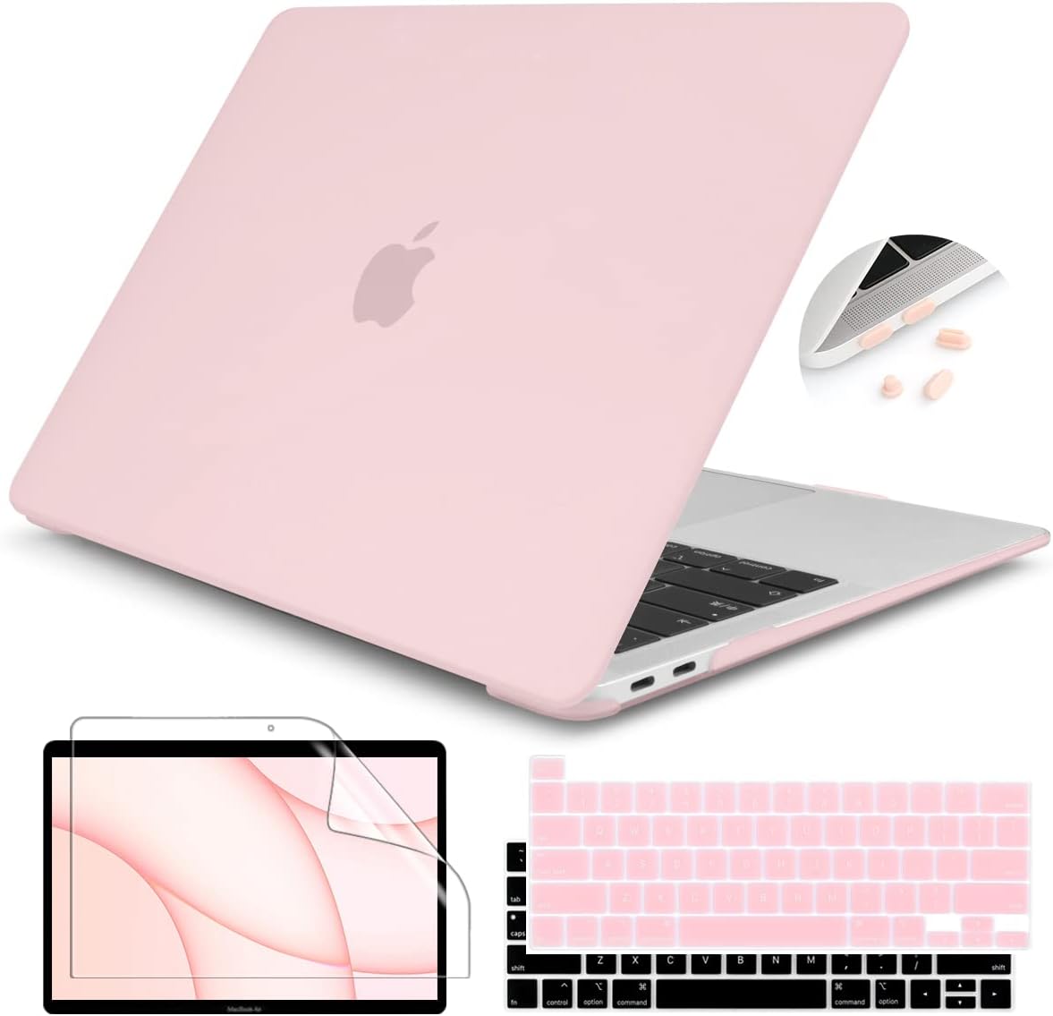 Teryeefi MacBook Pro 13 inch case front view in chalk pink