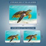 AORTDES personalized sea turtle notebook wrap demonstrating the water resistant and scratch proof vinyl material properties