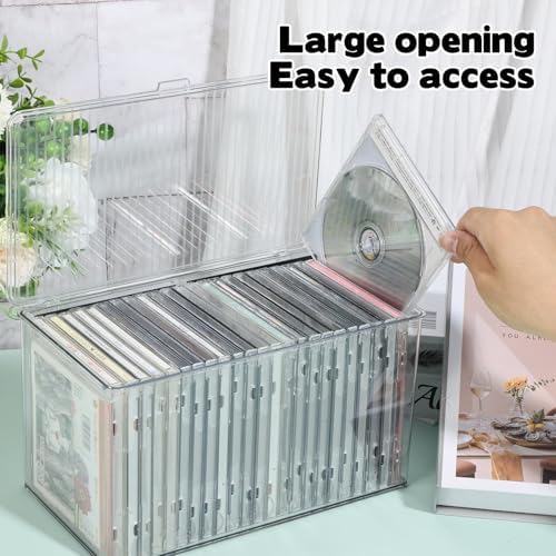 Rainmae transparent video game holder showing visible disc cases.