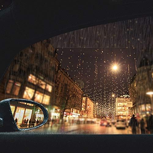 High definition clear anti-glare film comparison showing reduced glare from night driving headlights