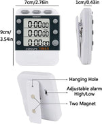 Digital Dual Kitchen Timer, Multiple Channels Countdown Timer - Image 2