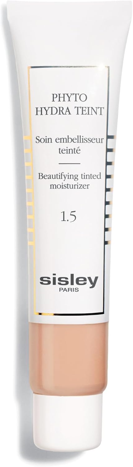 Sisley Paris Phyto-Hydra Teint, No. 1.5 Beige - 40 mL - Beautifying Tinted Moisturizer - Evens, Corrects & Illuminates - Glide-On, Light Texture for Glowy, Bare-Skin Finish - Image 1