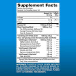 Presca Omega 3-6-9 softgels bottle nutrition label