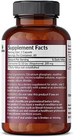 Futurebiotics Coenzyme Q10 60 vegetarian capsules packaging displaying gluten free logo