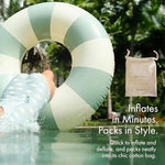 Petites Pommes Calile stripe pattern poolside lifestyle view