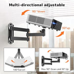 Side view of the adjustable arm holding a compact entertainment device securely.