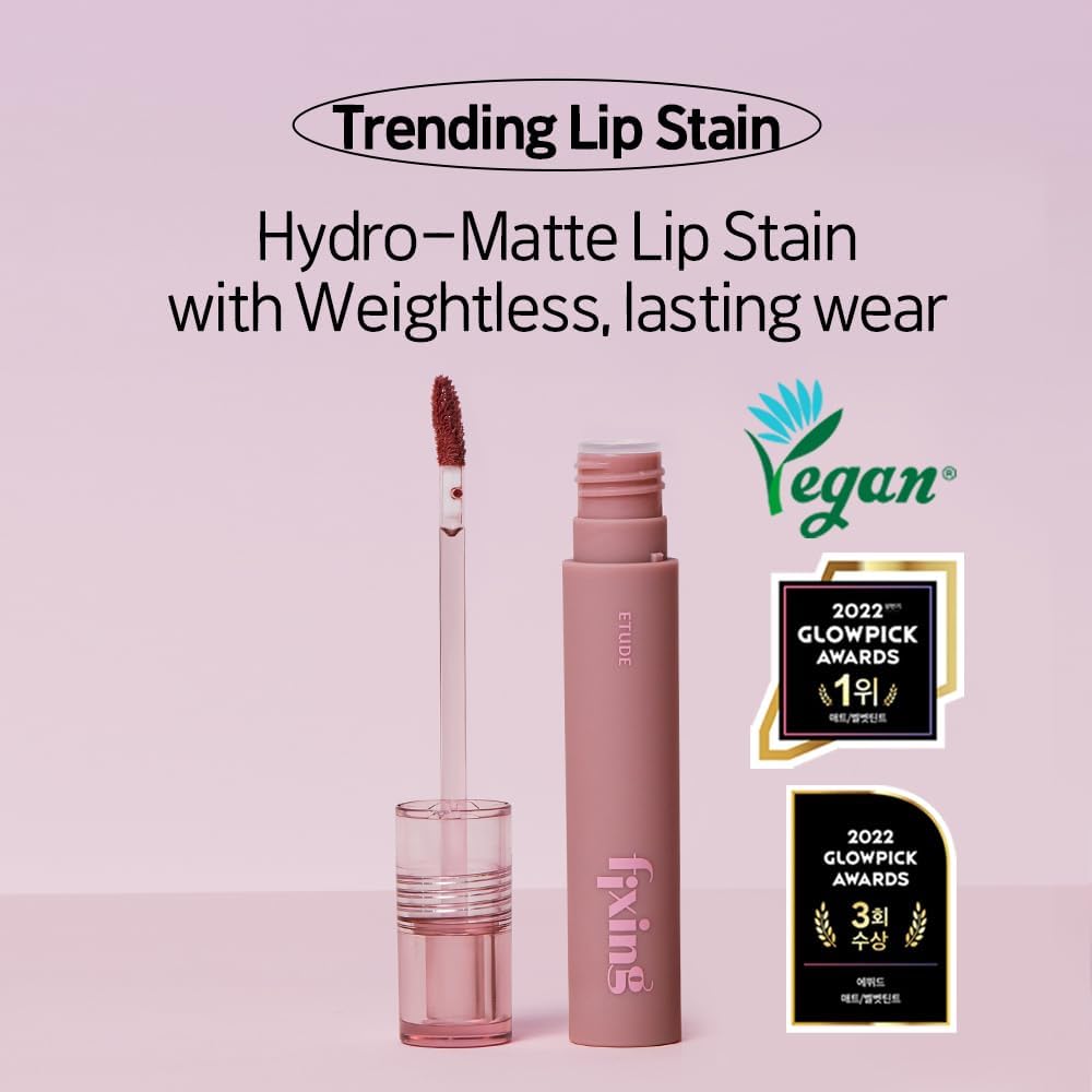 ETUDE long-lasting hydro-matte lip color and dewy finish face primer combination kit