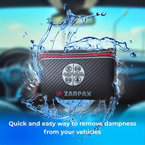 Reusable car dehumidifier bag showing blue humidity indicator dot.