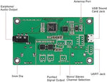 DWEII digital audio signal processing module highlighting the compact dimensions and sturdy circuit construction.