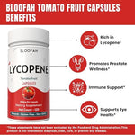 Side angle view of Bloofah Lycopene bottle showing 120 count quantity indicator.
