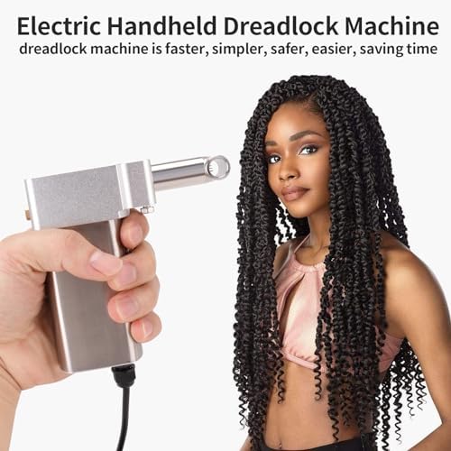 Dreadlock Machine, Portable Handheld Automatic Instant Loc Machine for Dreadlocks DIY Braiding - Image 3