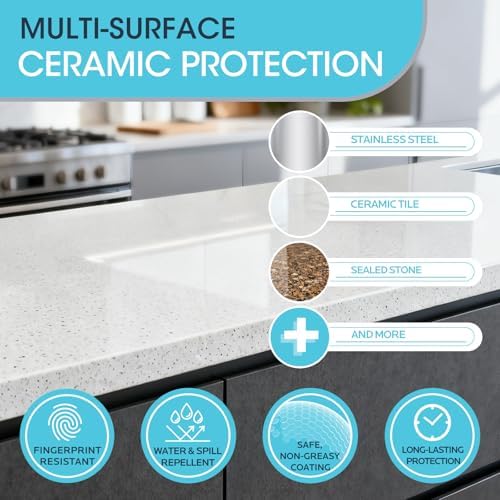 Using microfiber cloth to buff ceramic coating on household surface