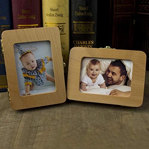 Baby shower gift set Esweny wooden tooth storage box