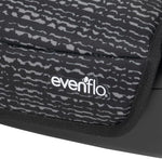 Evenflo GoTime backless car seat fabric texture close up