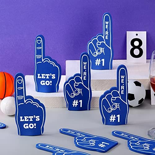 Adult hand demonstrating how to wear the compact number one fan cheering accessory.