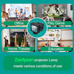 Zaofpsan replacement bulb for Sony projection televisions showing the interior silvered reflector design