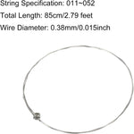Close-up of Meccanixity guitar strings packaging and quantity layout.
