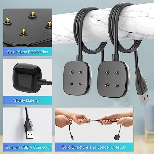 Compact magnetic smartwatch charging base connected to a laptop USB port for stable power delivery.