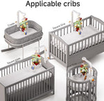 TUMAMA KIDS bassinet mobile side profile displaying the secure anti slip mounting knob