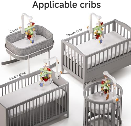 TUMAMA KIDS bassinet mobile side profile displaying the secure anti slip mounting knob