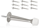 16 Pack Solid Rigid Door Stops - Heavy Duty Door Stoppers Wall Protector with Soft Rubber Tips, Satin Nickel - Image 10