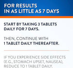 Nervive Nerve Relief supplement facts label showing Alpha Lipoic Acid and B vitamins