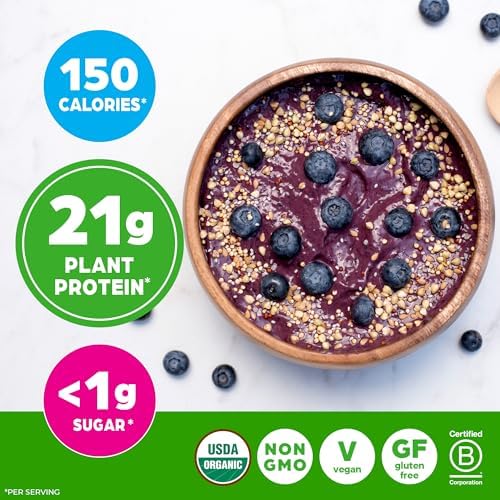 Authentic USA-imported Orgain vegan protein powder branding