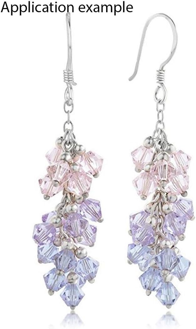 Adabele crystal beads showing light reflectivity