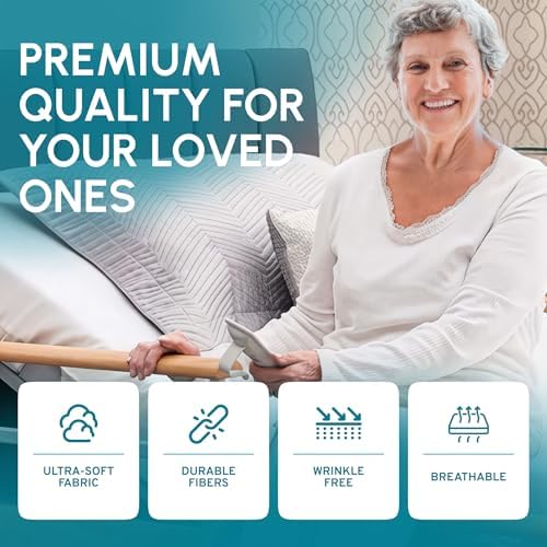 White Classic home care bedding showcasing the heavy duty perimeter elastic band construction